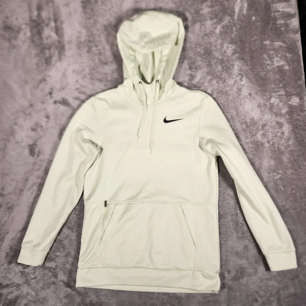 Nike Therma-FIT Hoodie Womens Small Lime Green Excellent CU6214-303 Pullover